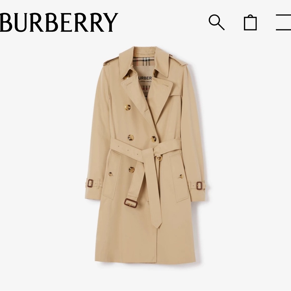 Burberry heritage trench, size US 8